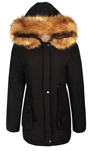 manteau femme avec fourrure capuche