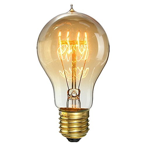 KINGSO E27 40W A19 Ampoules à Incandescence 220V Rétro Edison Ampoules Antique Lampe NotreSiècle