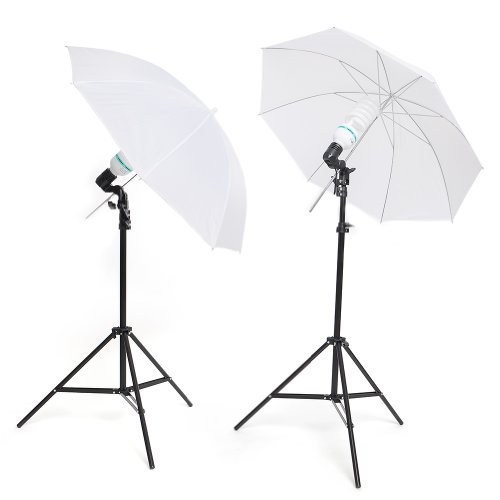 ESDDI Kit de Studio Photo Eclairage Parapluie Kit avec 2x Parapluie de